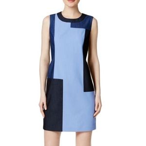 Calvin Klein Color Block Denim Dress